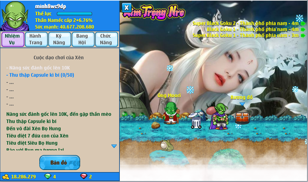 Nick Ngọc Rồng Online VIP giá rẻ, NickDaoQuan.Com, Shop Nick Ngọc Rồng