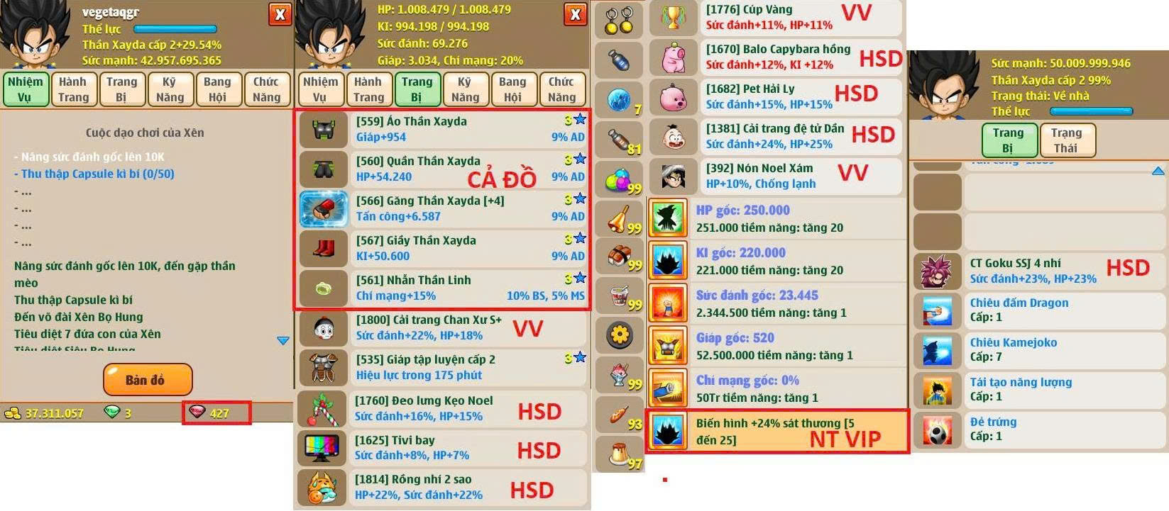 Nick Ngọc Rồng Online VIP giá rẻ, NickDaoQuan.Com, Shop Nick Ngọc Rồng