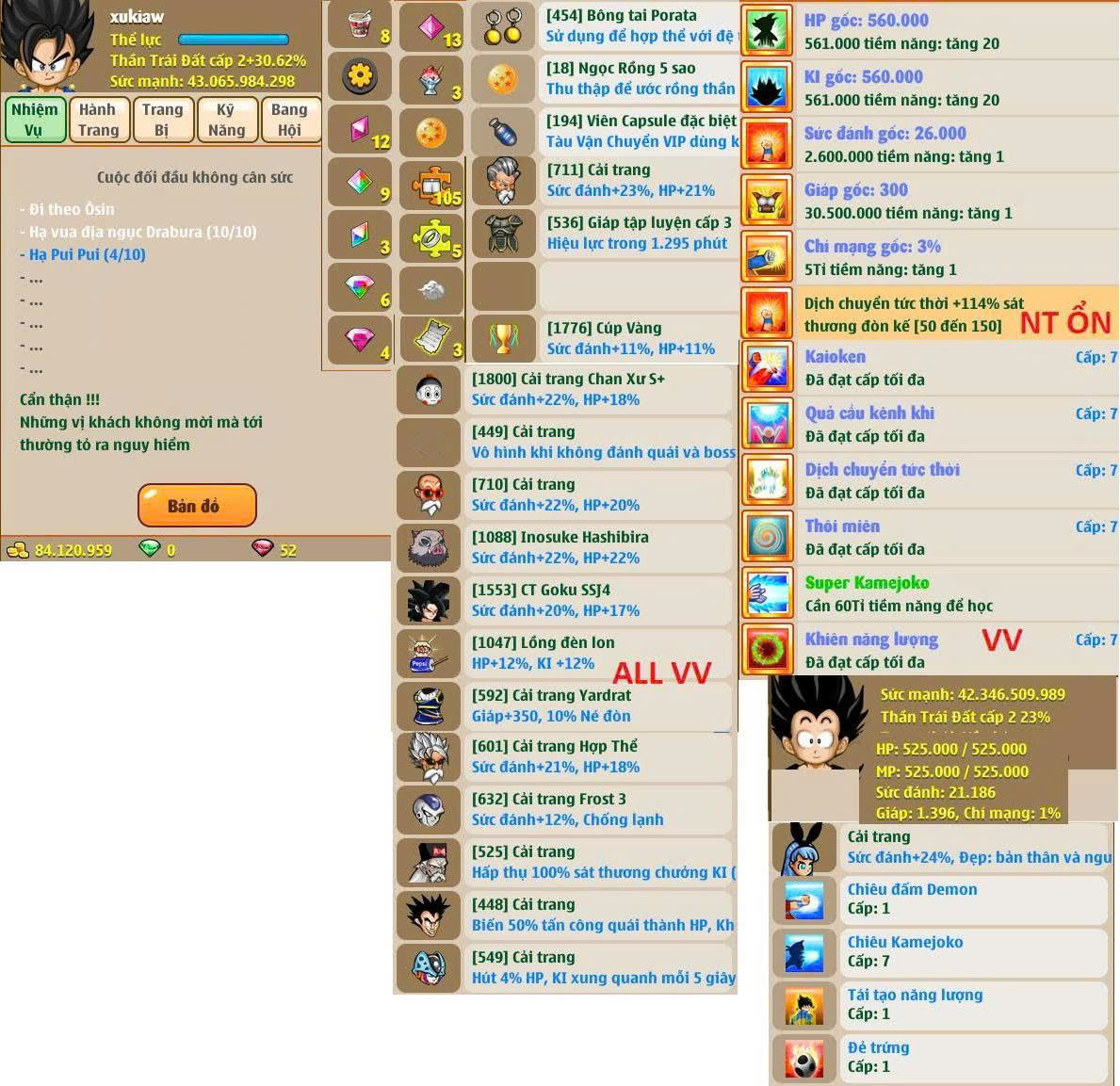 Nick Ngọc Rồng Online VIP giá rẻ, NickDaoQuan.Com, Shop Nick Ngọc Rồng