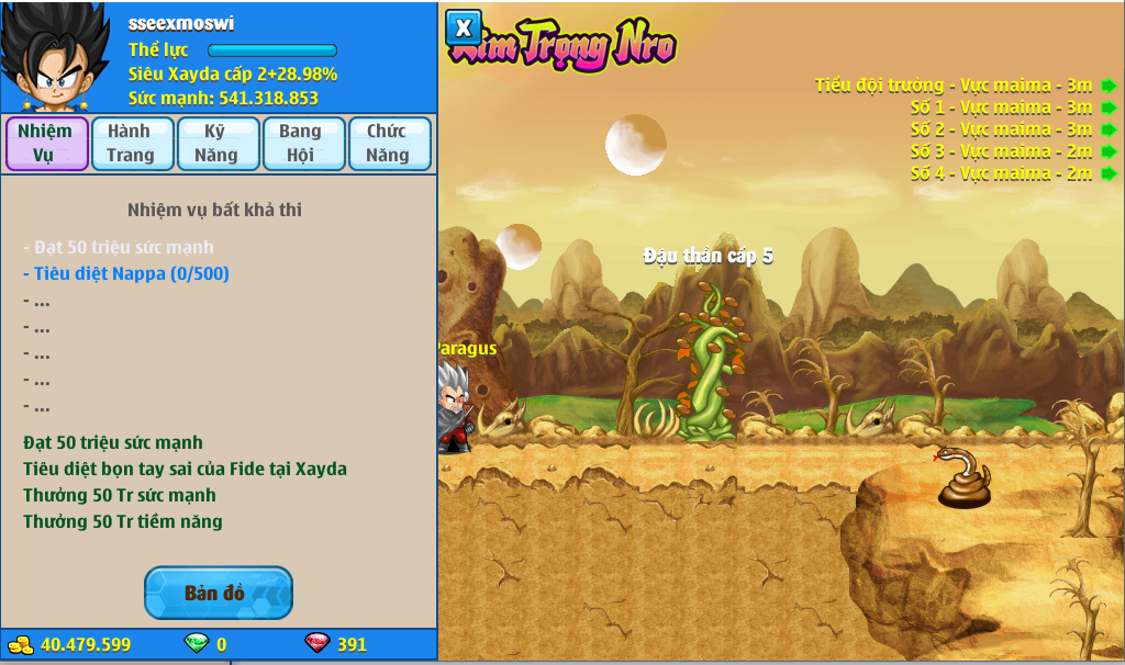 Nick Ngọc Rồng Online VIP giá rẻ, NickDaoQuan.Com, Shop Nick Ngọc Rồng