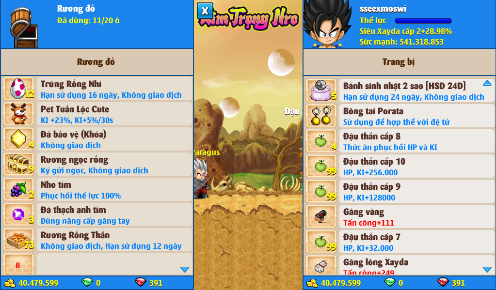 Nick Ngọc Rồng Online VIP giá rẻ, NickDaoQuan.Com, Shop Nick Ngọc Rồng