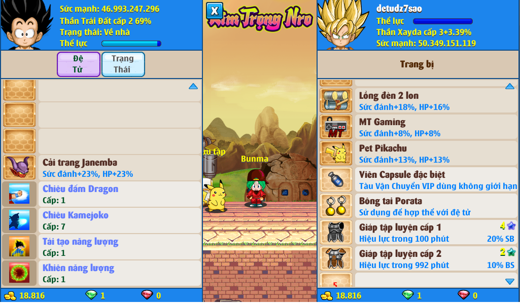 Nick Ngọc Rồng Online VIP giá rẻ, NickDaoQuan.Com, Shop Nick Ngọc Rồng