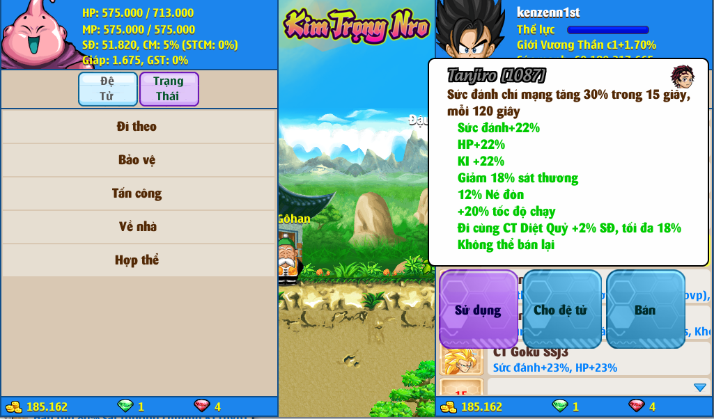 Nick Ngọc Rồng Online VIP giá rẻ, NickDaoQuan.Com, Shop Nick Ngọc Rồng