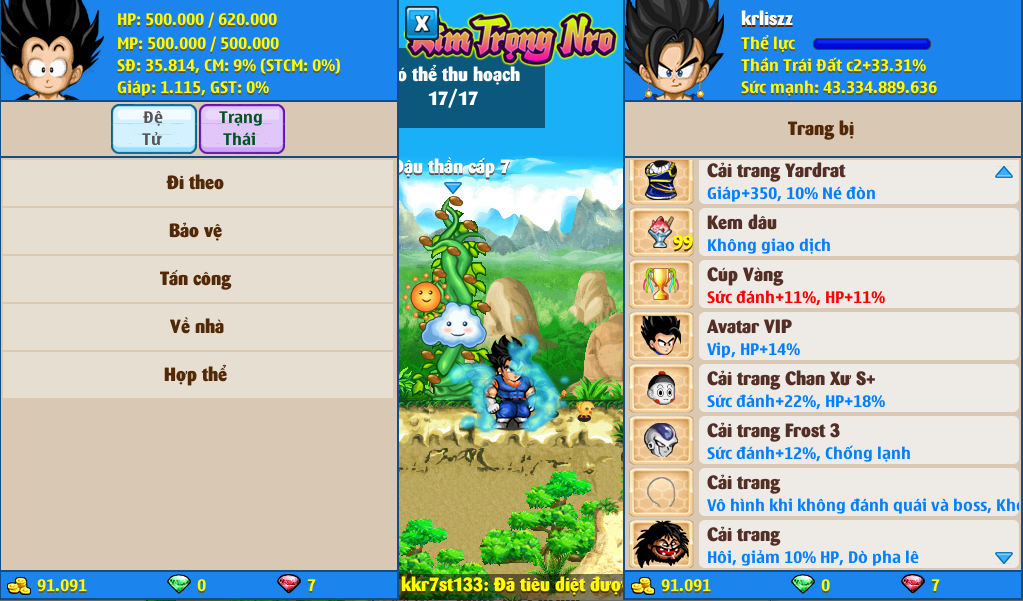 Nick Ngọc Rồng Online VIP giá rẻ, NickDaoQuan.Com, Shop Nick Ngọc Rồng