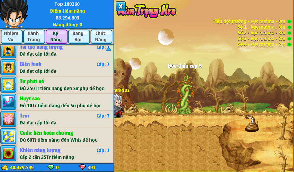 Nick Ngọc Rồng Online VIP giá rẻ, NickDaoQuan.Com, Shop Nick Ngọc Rồng