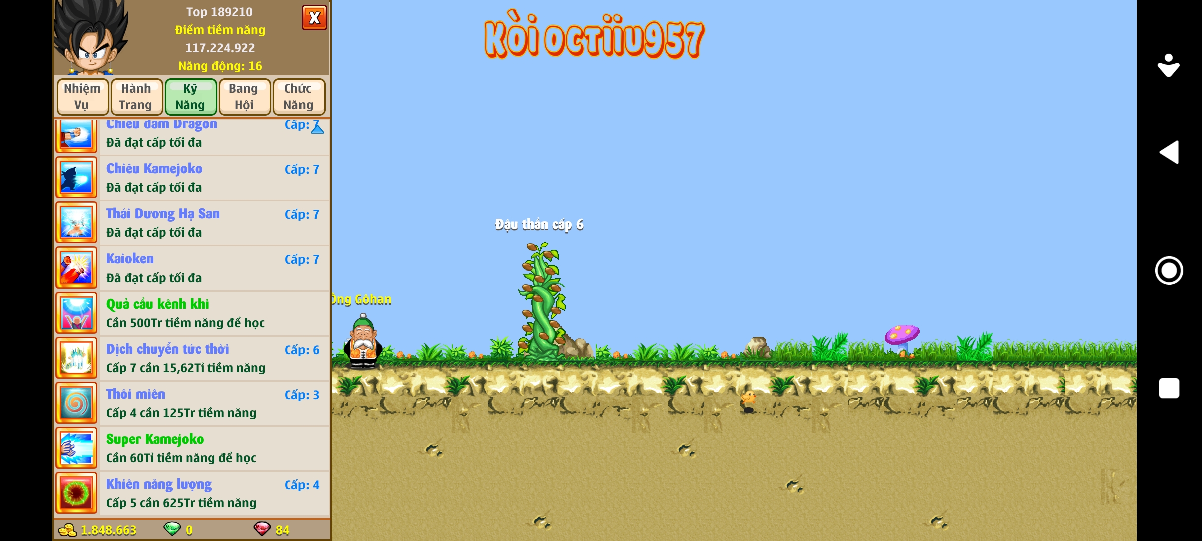 Nick Ngọc Rồng Online VIP giá rẻ, NickDaoquan.Vn, Shop Nick Ngọc Rồng