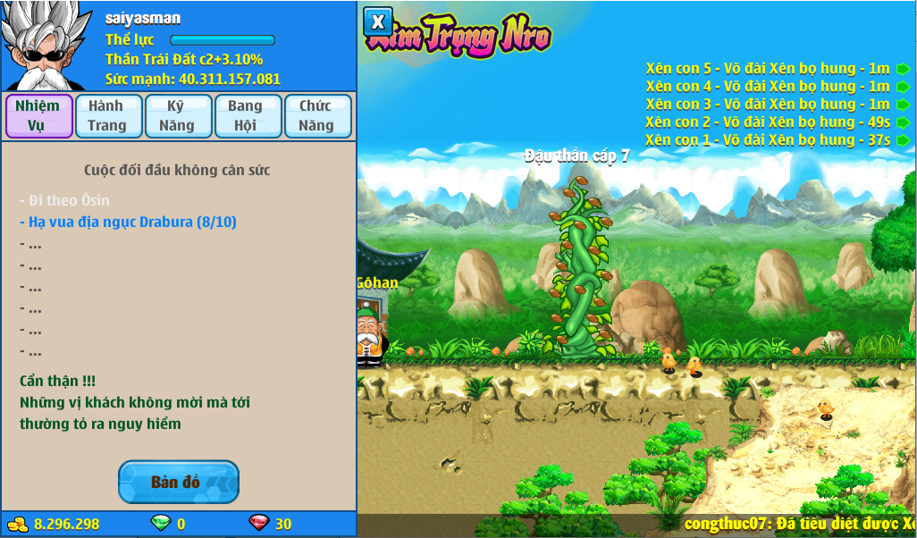 Nick Ngọc Rồng Online VIP giá rẻ, NickDaoQuan.Com, Shop Nick Ngọc Rồng