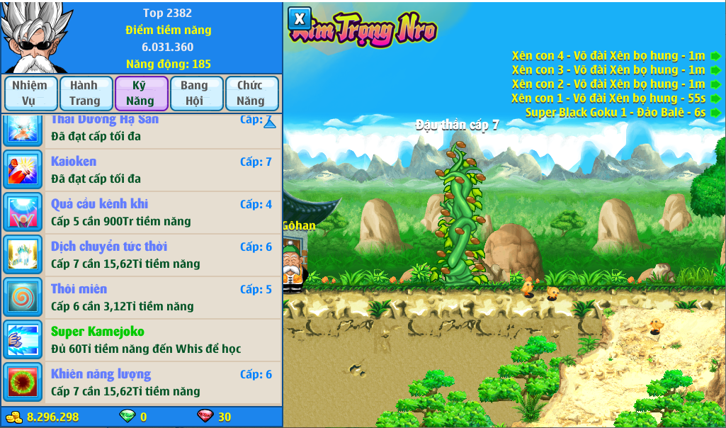 Nick Ngọc Rồng Online VIP giá rẻ, NickDaoQuan.Com, Shop Nick Ngọc Rồng