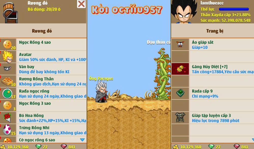 Nick Ngọc Rồng Online VIP giá rẻ, NickDaoQuan.Com, Shop Nick Ngọc Rồng