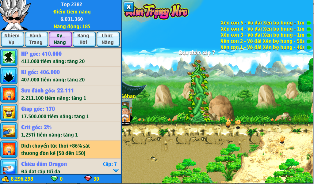 Nick Ngọc Rồng Online VIP giá rẻ, NickDaoQuan.Com, Shop Nick Ngọc Rồng