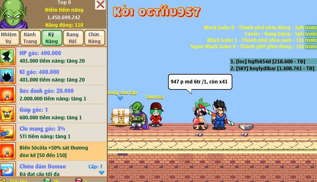 Nick Ngọc Rồng Online VIP giá rẻ, NickDaoQuan.Com, Shop Nick Ngọc Rồng