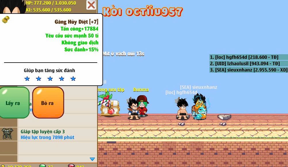 Nick Ngọc Rồng Online VIP giá rẻ, NickDaoQuan.Com, Shop Nick Ngọc Rồng