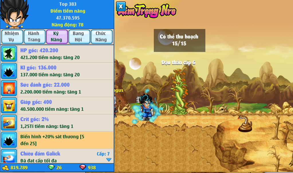 Nick Ngọc Rồng Online VIP giá rẻ, NickDaoQuan.Com, Shop Nick Ngọc Rồng