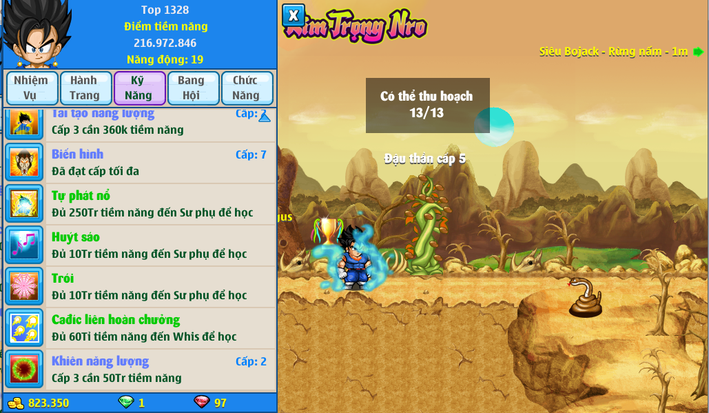 Nick Ngọc Rồng Online VIP giá rẻ, NickDaoQuan.Com, Shop Nick Ngọc Rồng