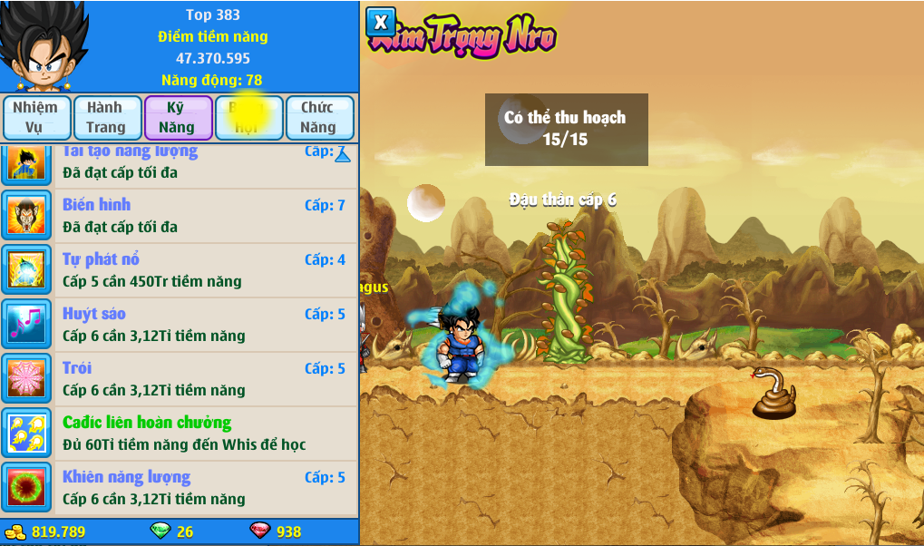 Nick Ngọc Rồng Online VIP giá rẻ, NickDaoQuan.Com, Shop Nick Ngọc Rồng