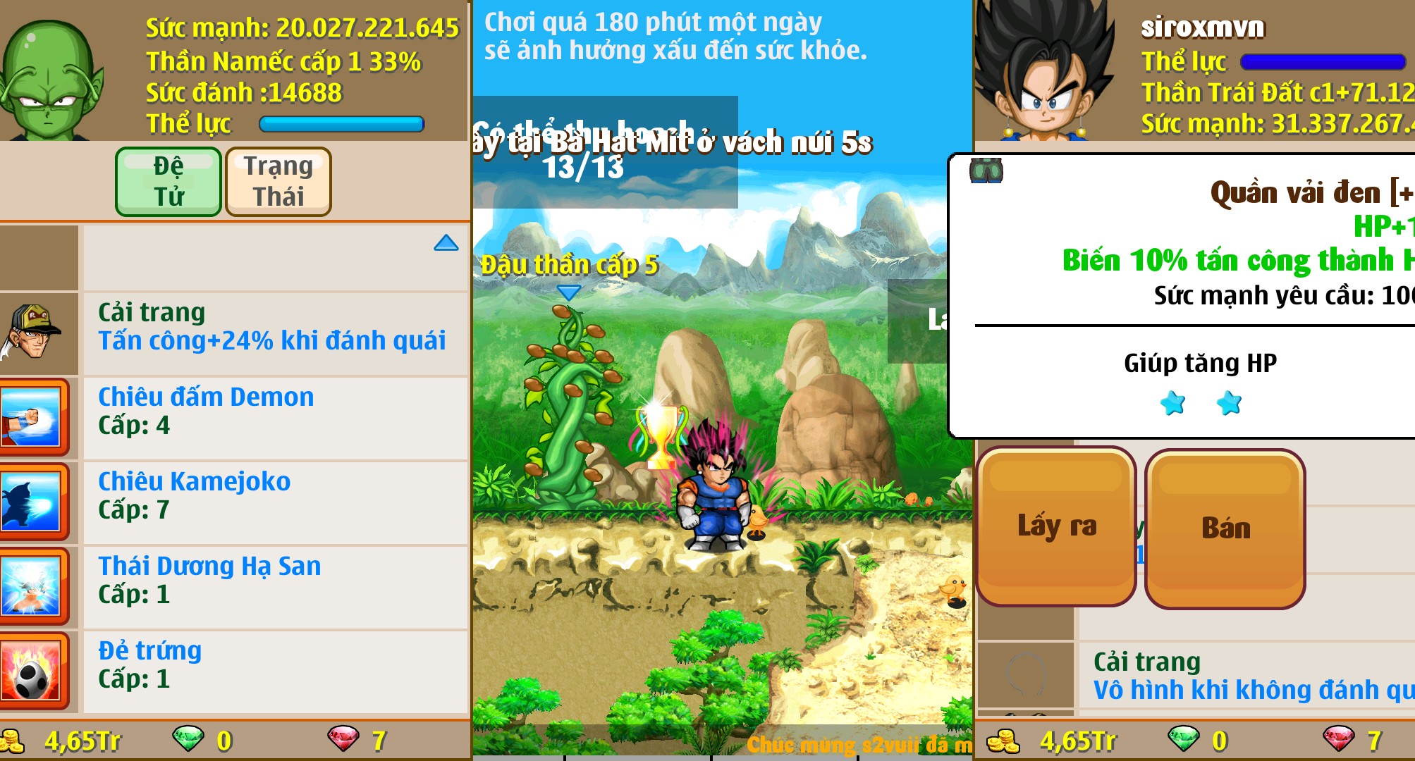 Nick Ngọc Rồng Online VIP giá rẻ, NickDaoQuan.Com, Shop Nick Ngọc Rồng