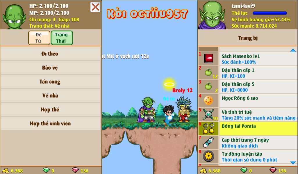 Nick Ngọc Rồng Online VIP giá rẻ, NickDaoQuan.Com, Shop Nick Ngọc Rồng