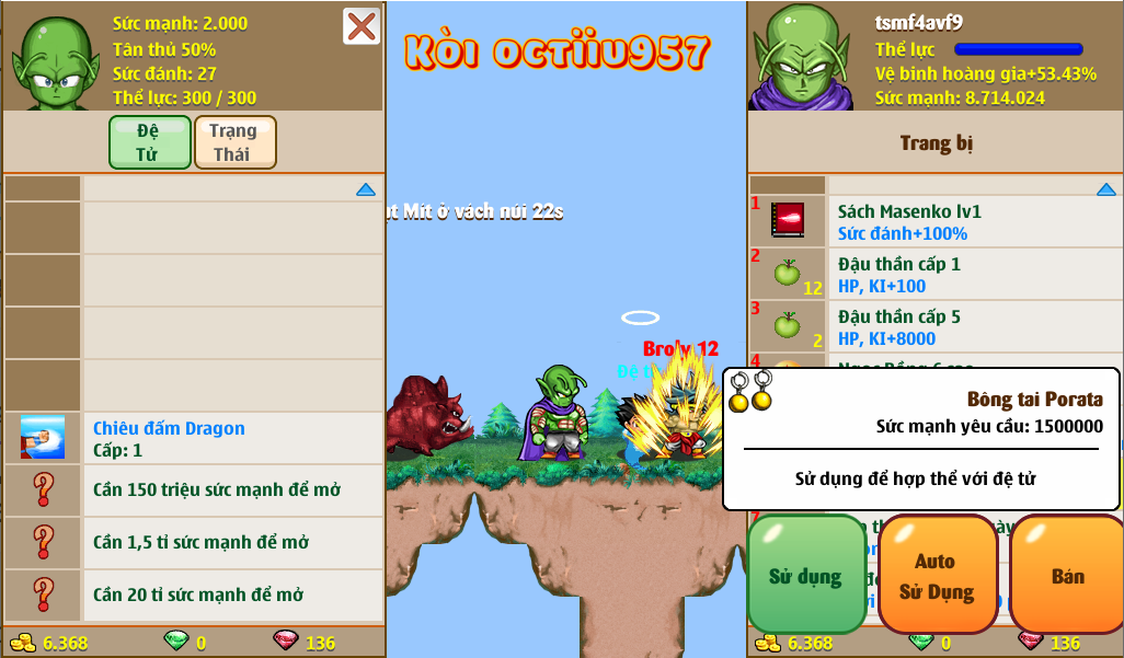 Nick Ngọc Rồng Online VIP giá rẻ, NickDaoQuan.Com, Shop Nick Ngọc Rồng