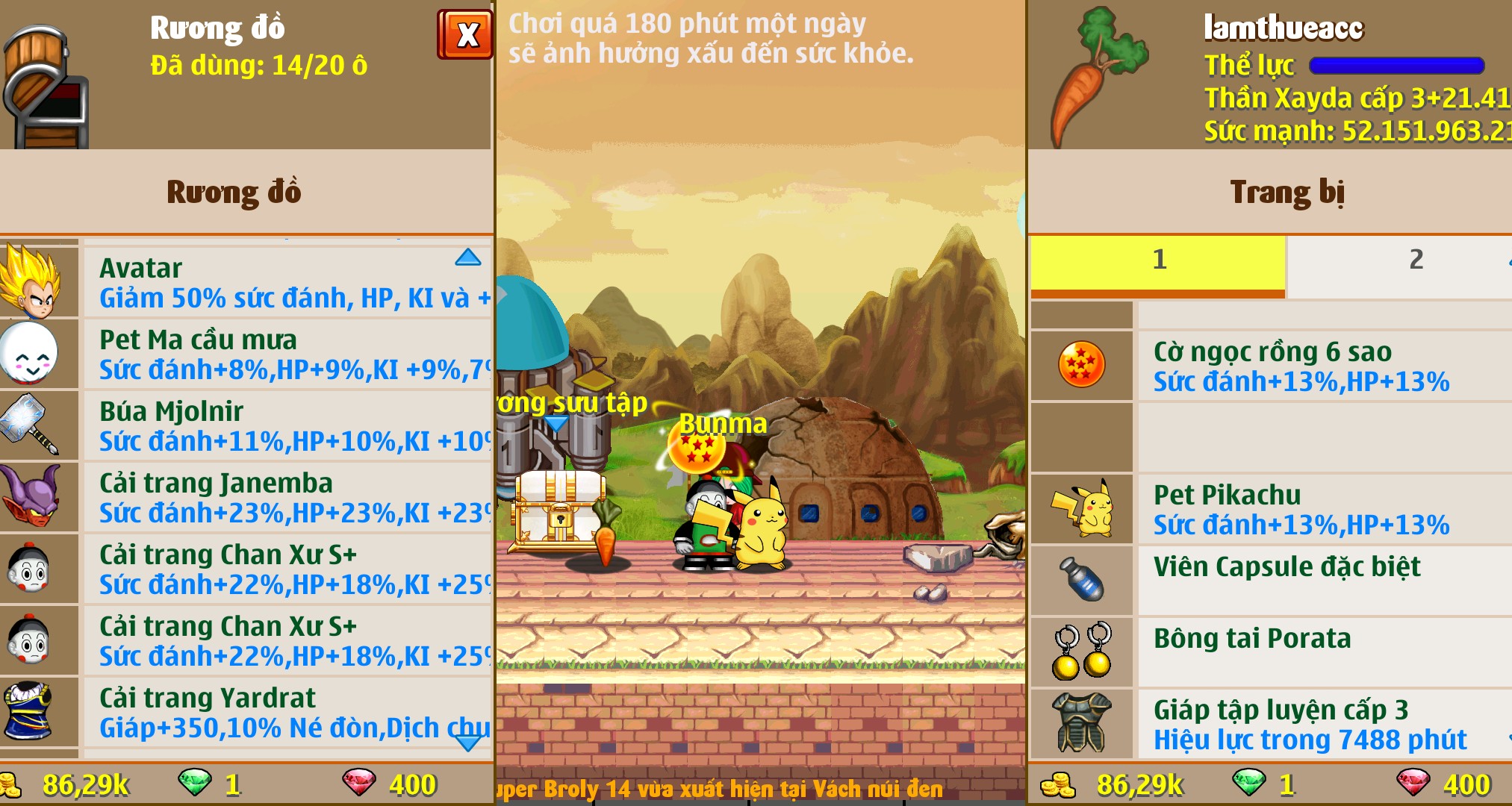 Nick Ngọc Rồng Online VIP giá rẻ, NickDaoquan.Vn, Shop Nick Ngọc Rồng