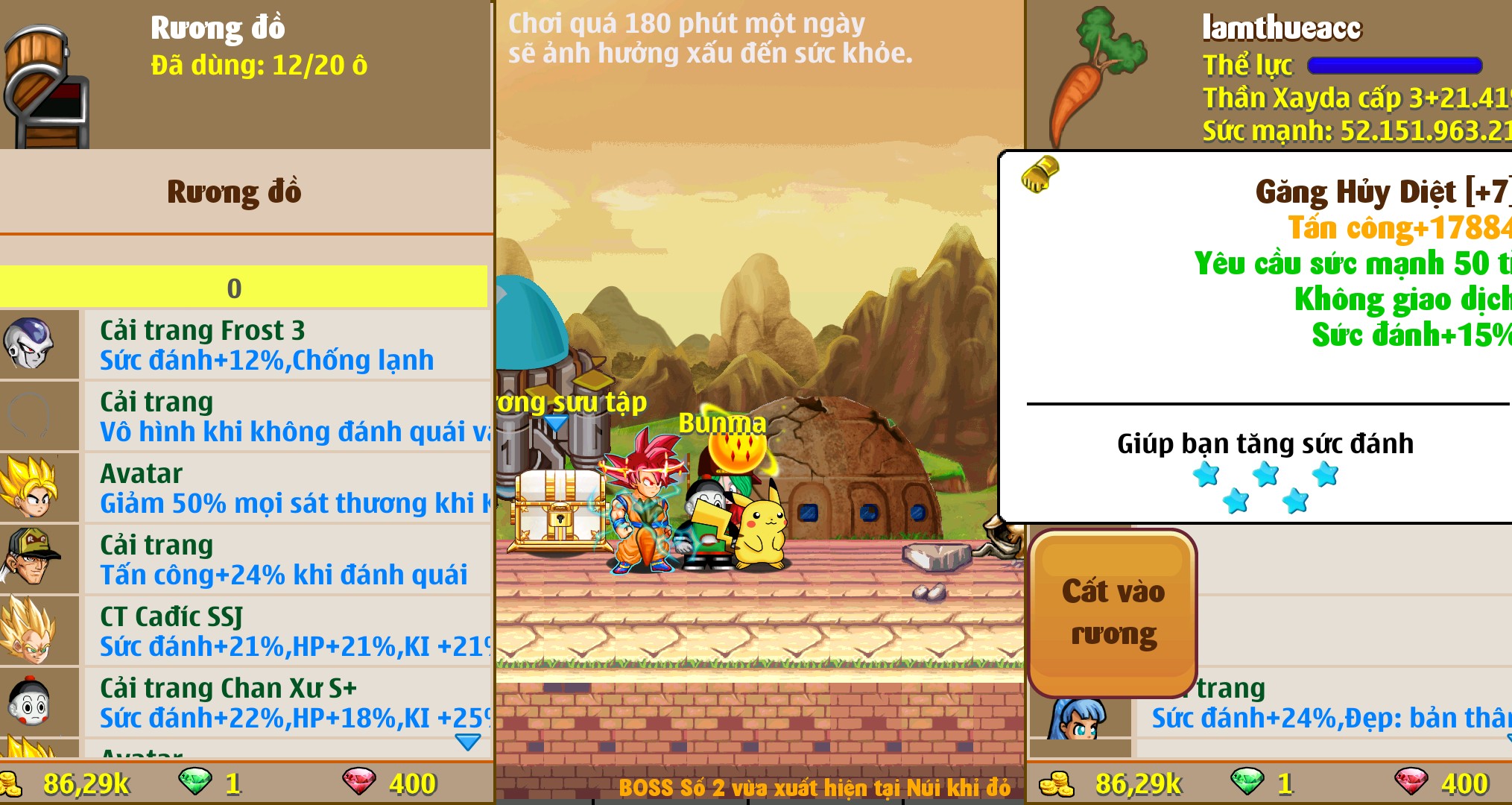 Nick Ngọc Rồng Online VIP giá rẻ, NickDaoquan.Vn, Shop Nick Ngọc Rồng