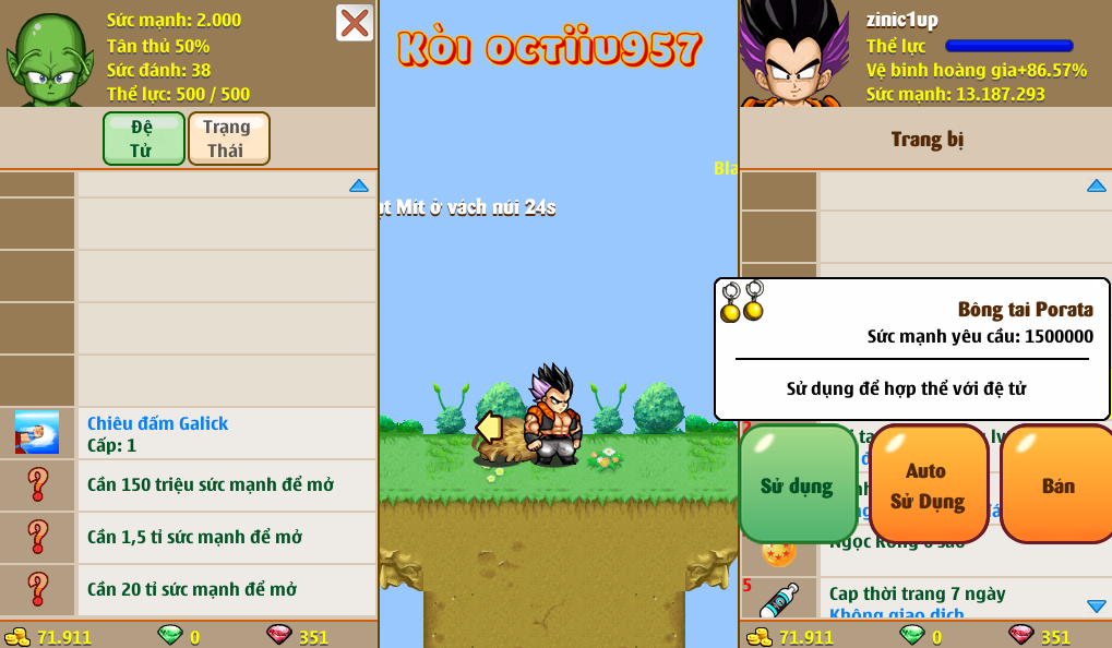 Nick Ngọc Rồng Online VIP giá rẻ, NickDaoQuan.Com, Shop Nick Ngọc Rồng