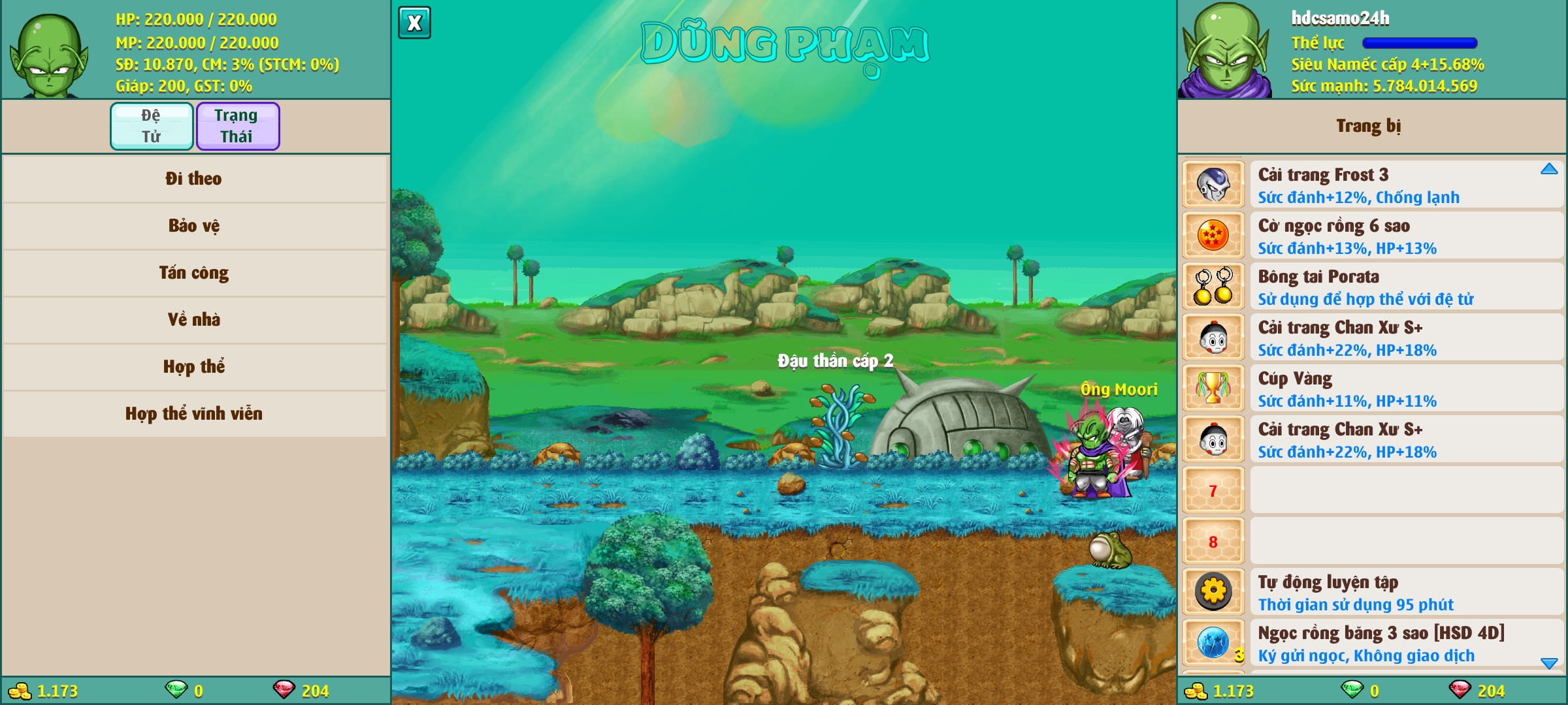 Nick Ngọc Rồng Online VIP giá rẻ, NickDaoQuan.Com, Shop Nick Ngọc Rồng