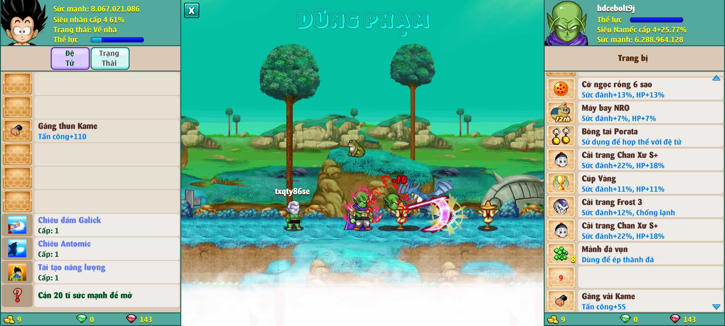 Nick Ngọc Rồng Online VIP giá rẻ, NickDaoQuan.Com, Shop Nick Ngọc Rồng