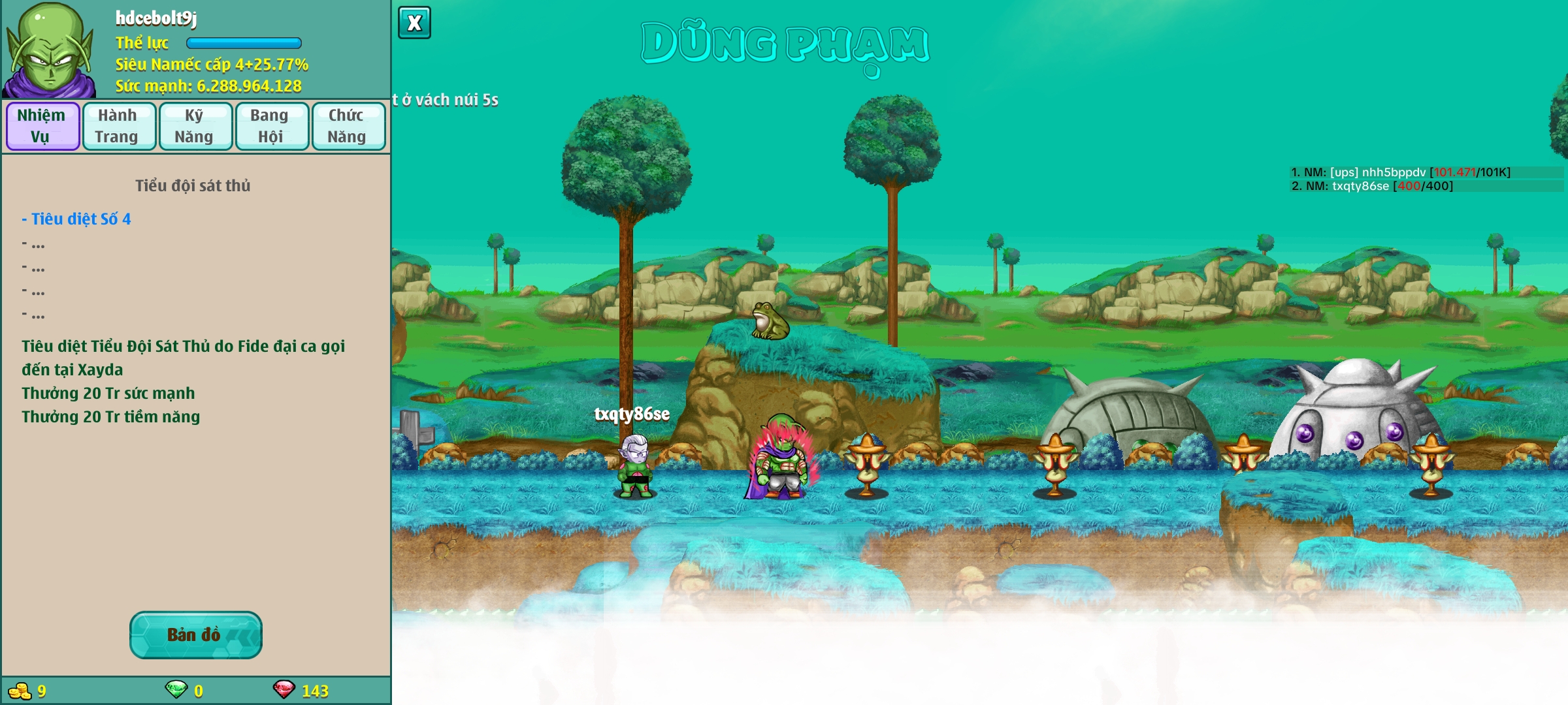 Nick Ngọc Rồng Online VIP giá rẻ, NickDaoQuan.Com, Shop Nick Ngọc Rồng