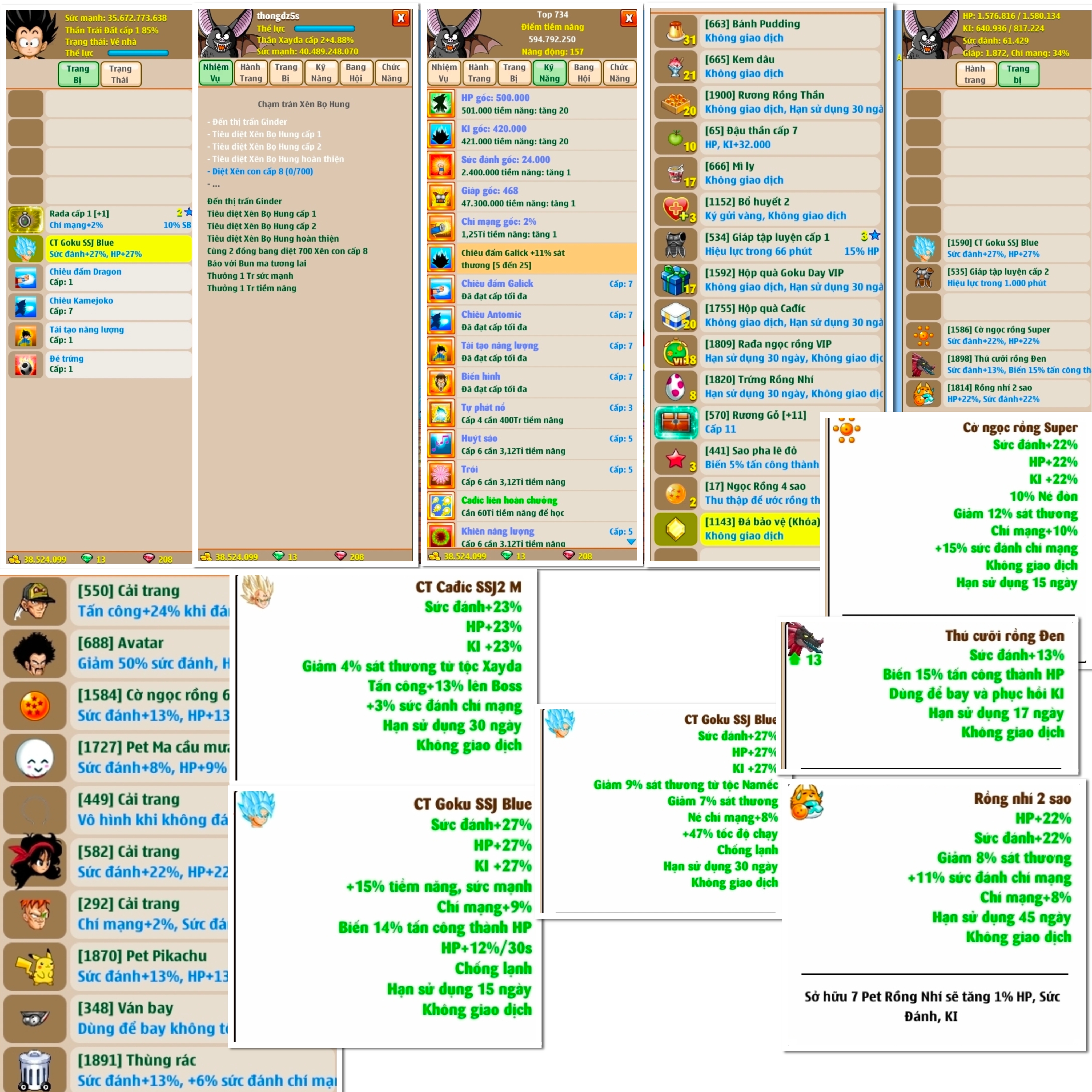 Nick Ngọc Rồng Online VIP giá rẻ, NickDaoquan.Vn, Shop Nick Ngọc Rồng