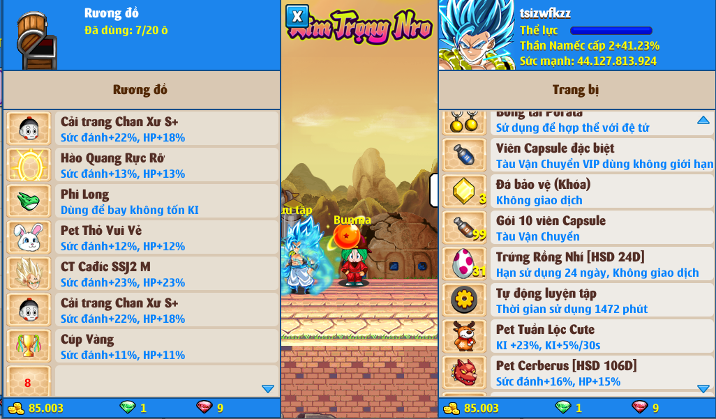 Nick Ngọc Rồng Online VIP giá rẻ, NickDaoQuan.Com, Shop Nick Ngọc Rồng