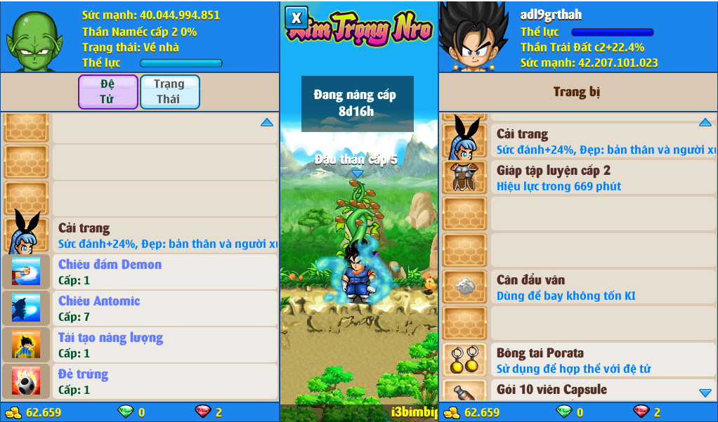 Nick Ngọc Rồng Online VIP giá rẻ, NickDaoQuan.Com, Shop Nick Ngọc Rồng