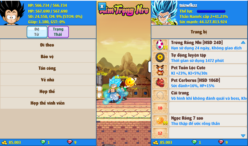 Nick Ngọc Rồng Online VIP giá rẻ, NickDaoQuan.Com, Shop Nick Ngọc Rồng