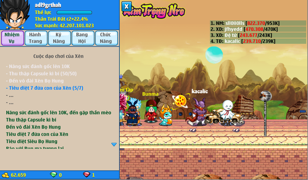 Nick Ngọc Rồng Online VIP giá rẻ, NickDaoQuan.Com, Shop Nick Ngọc Rồng