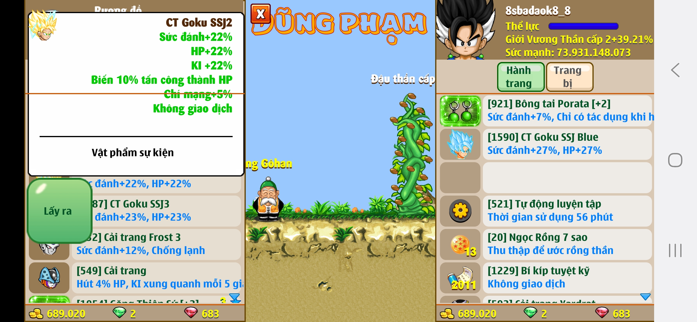 Nick Ngọc Rồng Online VIP giá rẻ, NickDaoQuan.Com, Shop Nick Ngọc Rồng