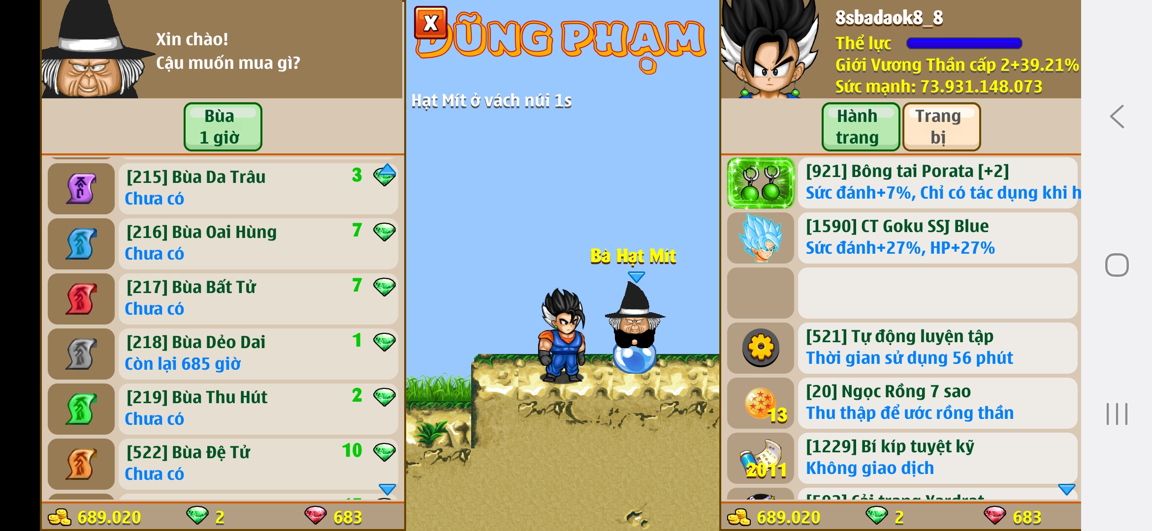 Nick Ngọc Rồng Online VIP giá rẻ, NickDaoQuan.Com, Shop Nick Ngọc Rồng