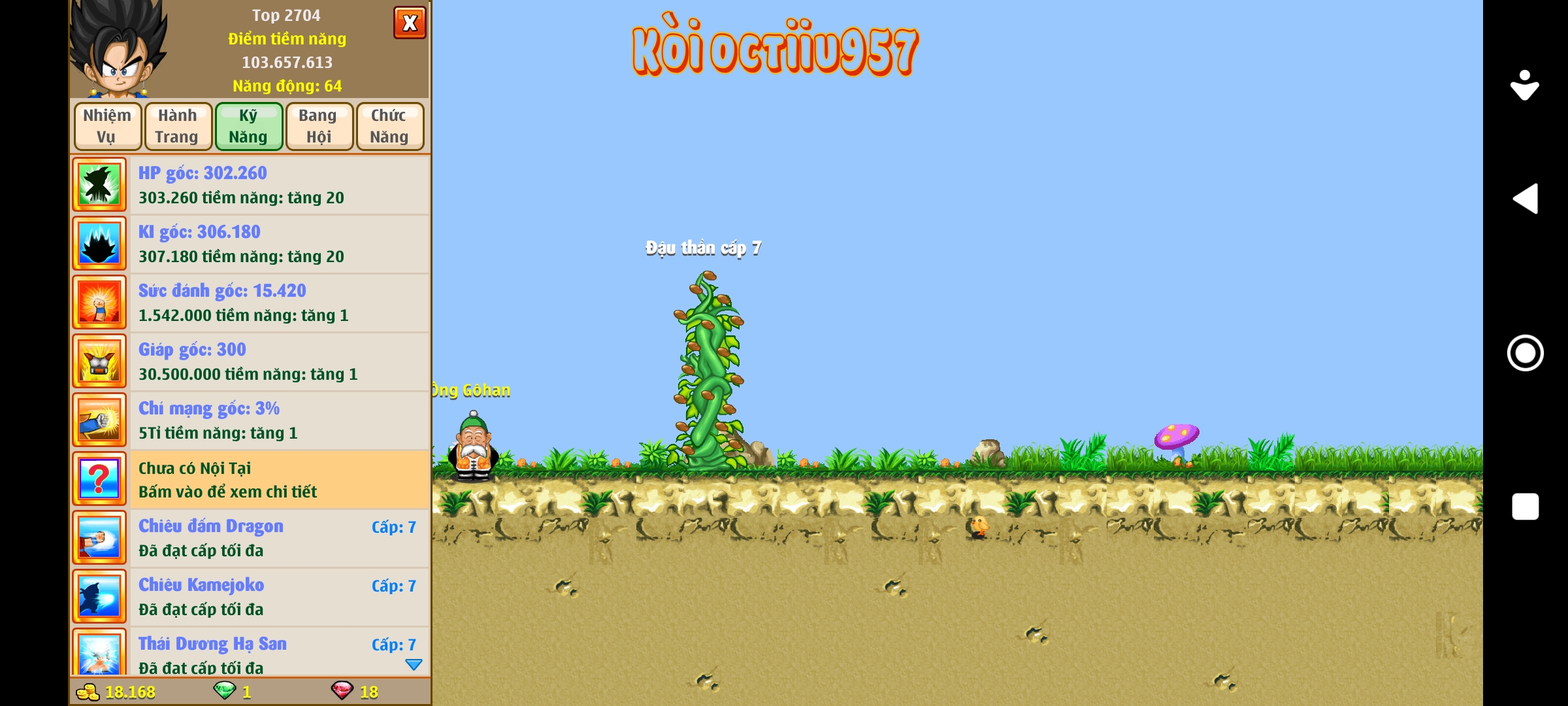 Nick Ngọc Rồng Online VIP giá rẻ, NickDaoquan.Vn, Shop Nick Ngọc Rồng