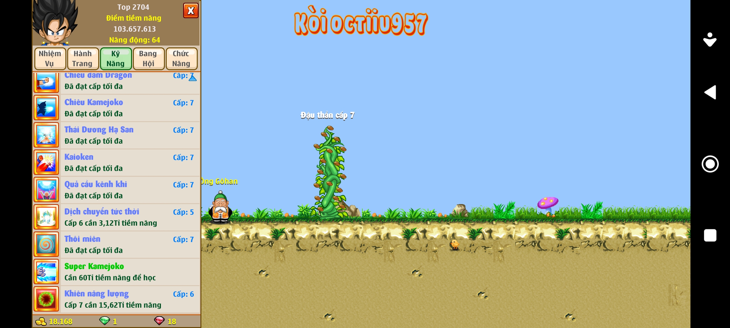 Nick Ngọc Rồng Online VIP giá rẻ, NickDaoquan.Vn, Shop Nick Ngọc Rồng