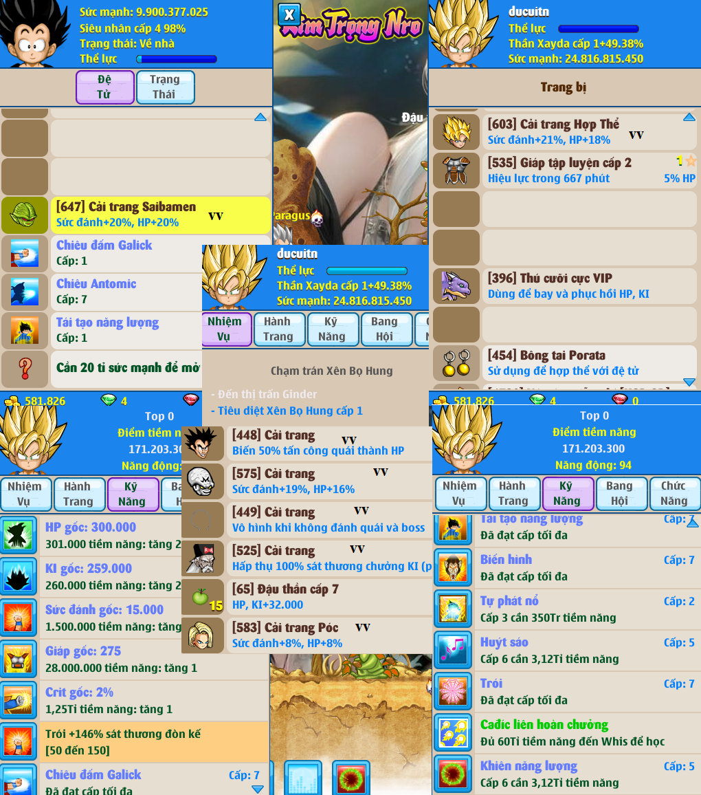 Nick Ngọc Rồng Online VIP giá rẻ, NickDaoquan.Vn, Shop Nick Ngọc Rồng