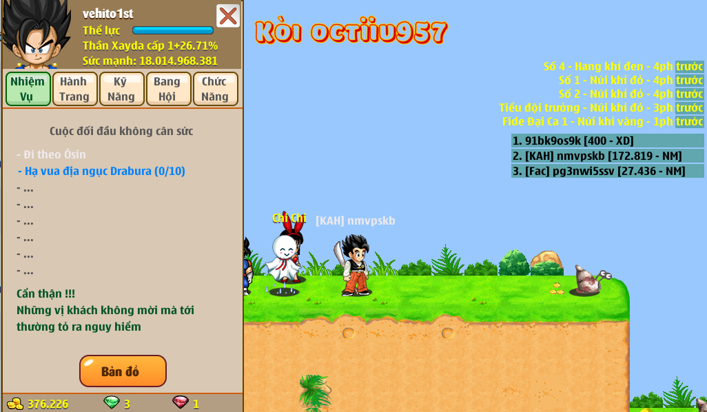 Nick Ngọc Rồng Online VIP giá rẻ, NickDaoQuan.Com, Shop Nick Ngọc Rồng