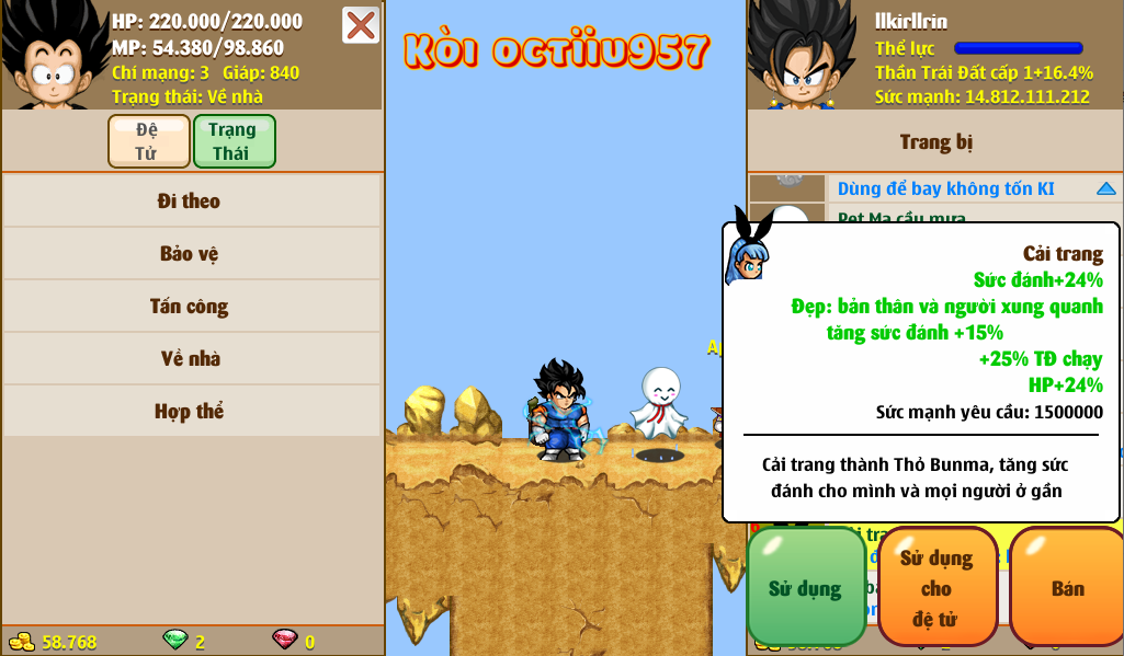 Nick Ngọc Rồng Online VIP giá rẻ, NickDaoQuan.Com, Shop Nick Ngọc Rồng