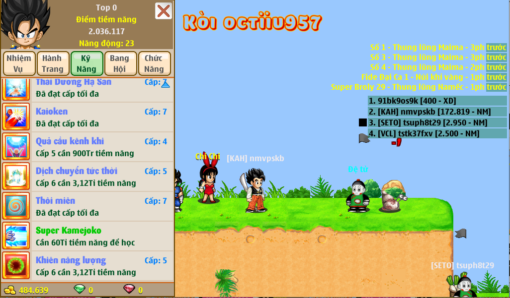 Nick Ngọc Rồng Online VIP giá rẻ, NickDaoQuan.Com, Shop Nick Ngọc Rồng