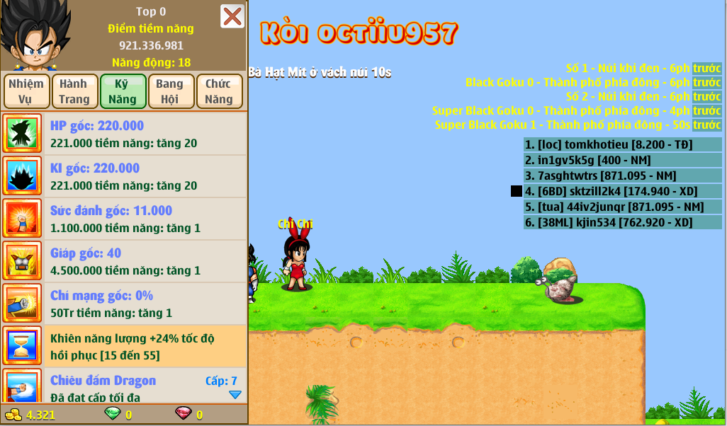 Nick Ngọc Rồng Online VIP giá rẻ, NickDaoQuan.Com, Shop Nick Ngọc Rồng