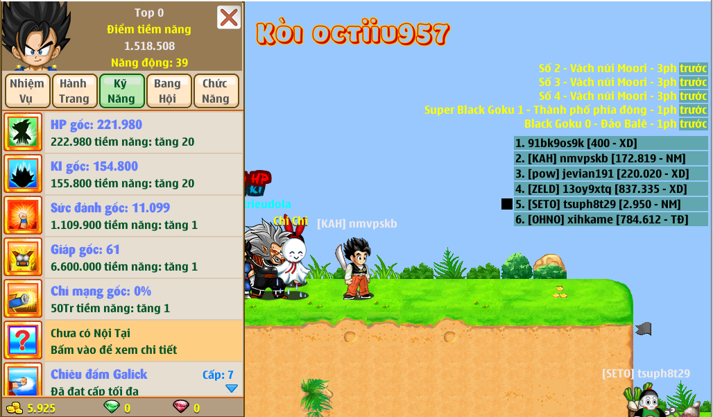 Nick Ngọc Rồng Online VIP giá rẻ, NickDaoQuan.Com, Shop Nick Ngọc Rồng