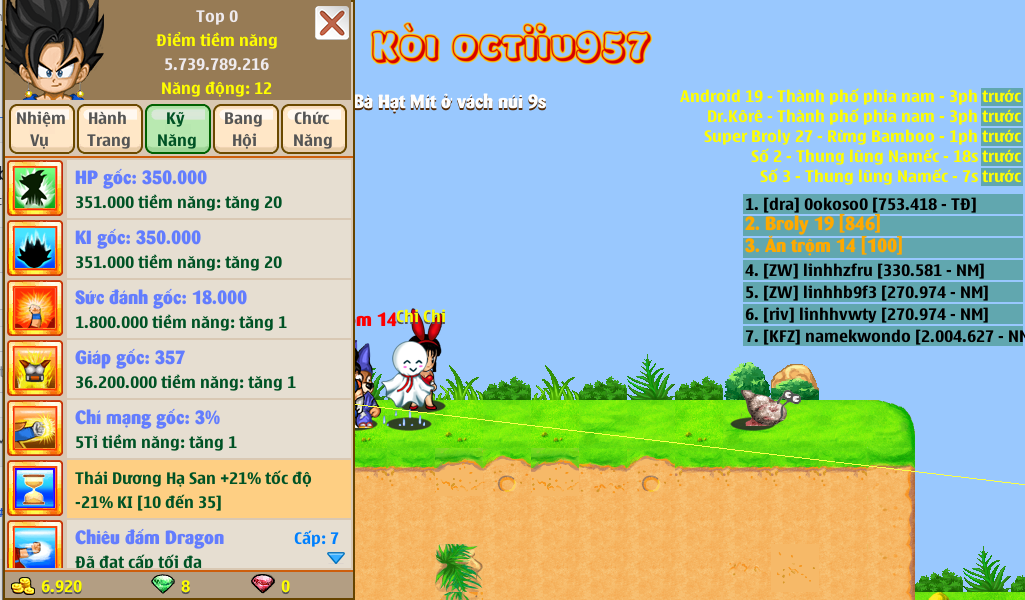 Nick Ngọc Rồng Online VIP giá rẻ, NickDaoQuan.Com, Shop Nick Ngọc Rồng