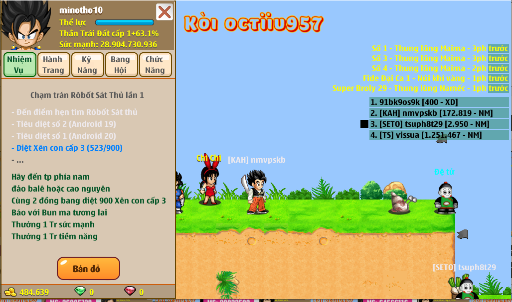 Nick Ngọc Rồng Online VIP giá rẻ, NickDaoQuan.Com, Shop Nick Ngọc Rồng