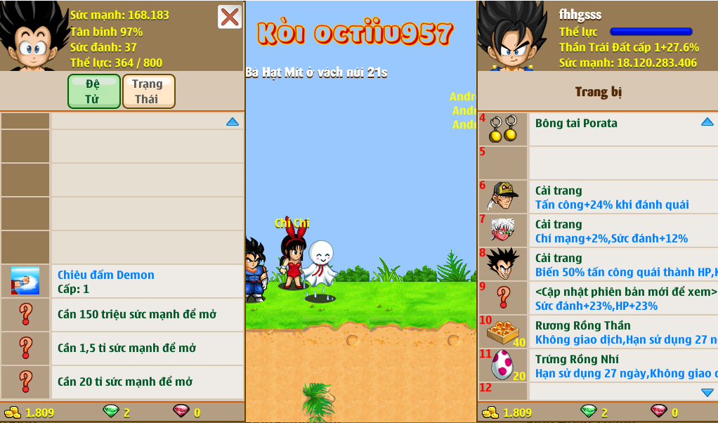 Nick Ngọc Rồng Online VIP giá rẻ, NickDaoQuan.Com, Shop Nick Ngọc Rồng