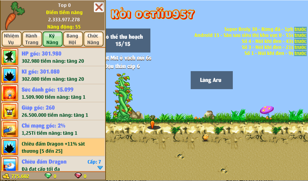 Nick Ngọc Rồng Online VIP giá rẻ, NickDaoQuan.Com, Shop Nick Ngọc Rồng