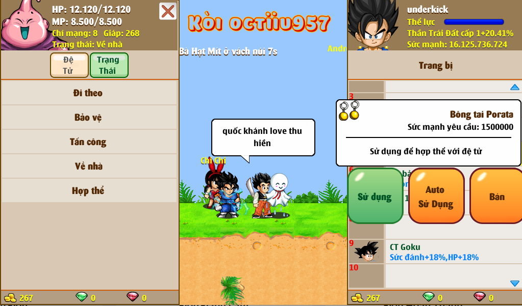 Nick Ngọc Rồng Online VIP giá rẻ, NickDaoQuan.Com, Shop Nick Ngọc Rồng