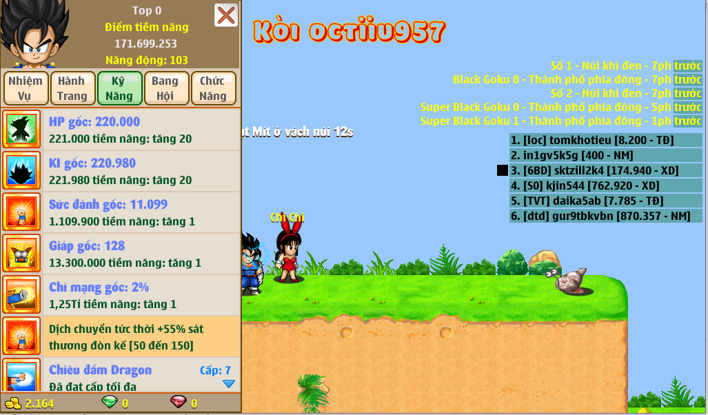 Nick Ngọc Rồng Online VIP giá rẻ, NickDaoQuan.Com, Shop Nick Ngọc Rồng