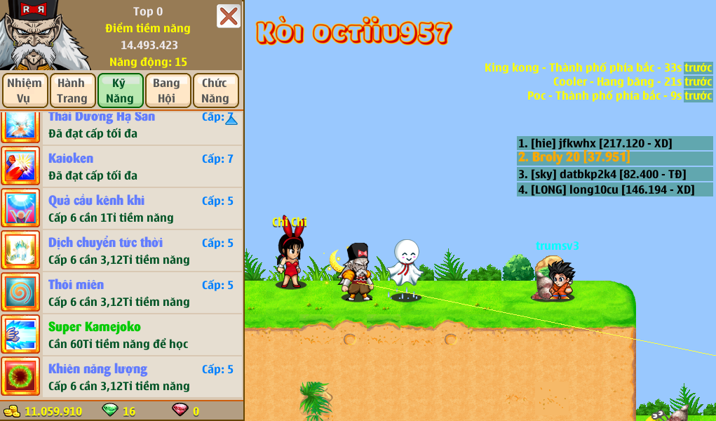 Nick Ngọc Rồng Online VIP giá rẻ, NickDaoQuan.Com, Shop Nick Ngọc Rồng